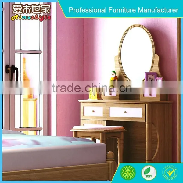 Cute Girls Pink Children Bedroom Furniture Twin Size photo-3