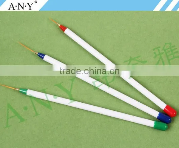 ANY Cheap Nail Art Tools 3PCS Plastic Nail Art Liner Brush Set photo-2