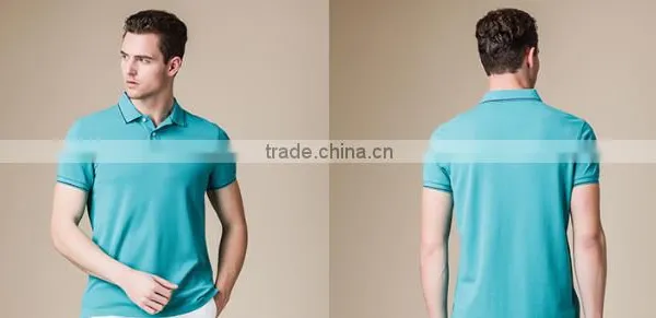 Men's Classial Casual Office Cotton POLO T Shirt photo-2