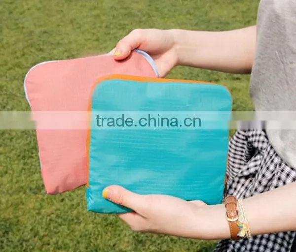 Custom Fashionable Nylon Folding Sling Shoulder Shopping Storage Bag photo-6