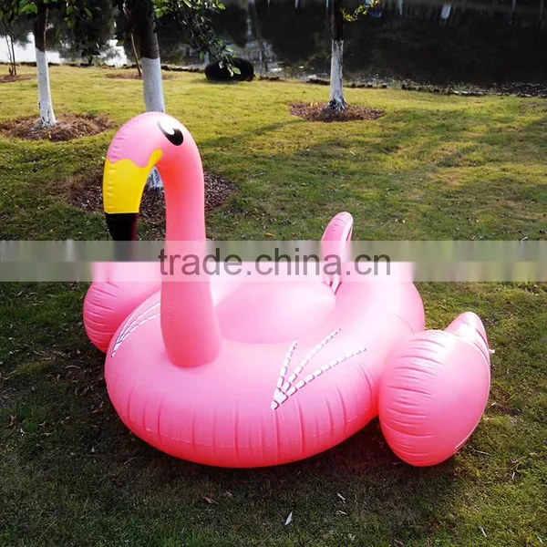 Small Quantity Order Available 190cm Pink Giant Inflatable Flamingo Pool Float,giant Inflatable Flamingo for Sale