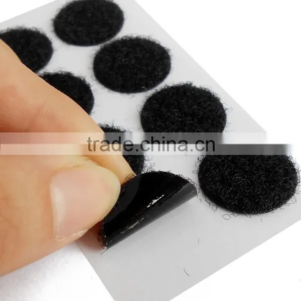 black hook and loop/adhesive hook and loop circles