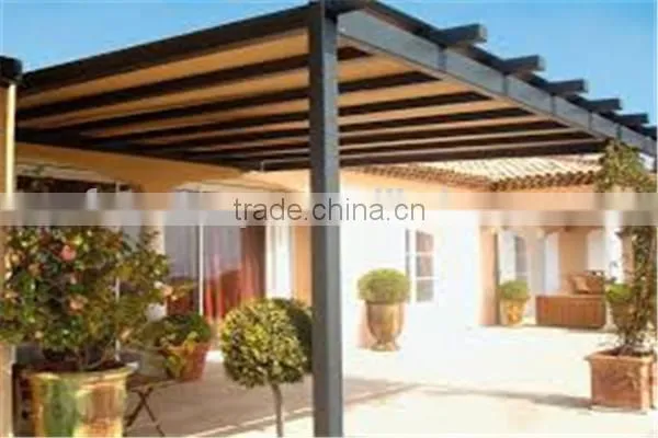 Recycled Backyard Outside Hollow Composite Wood Decking Wpc Decking Pergola 3x3 photo-5