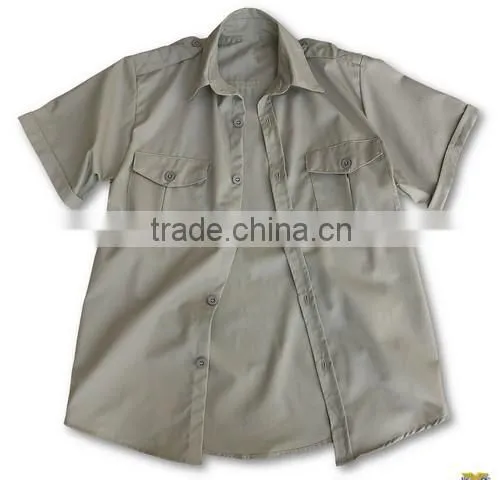 Long Sleeves & Short Sleeves Custom Khaki Shirt photo-5