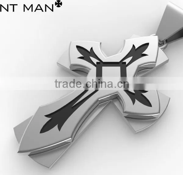 Costing Men Jewelry Necklace Pendant Stainless Steel Cross Pendant photo-6