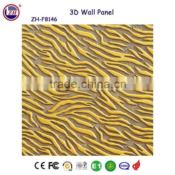 high quality MDF base material 3d wallpaper