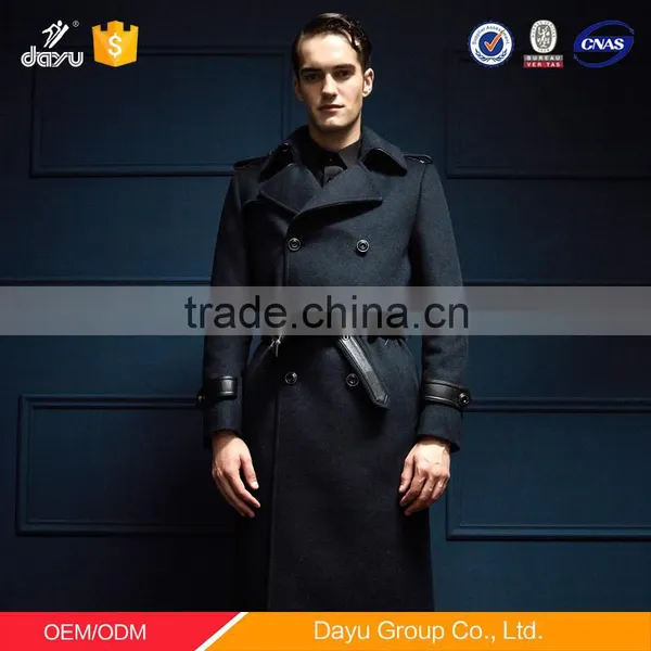 Long Style Latest Wool Jacket Designs Factory Price Winter Cashmere Wool Coat Men Woolen Jacket photo-4