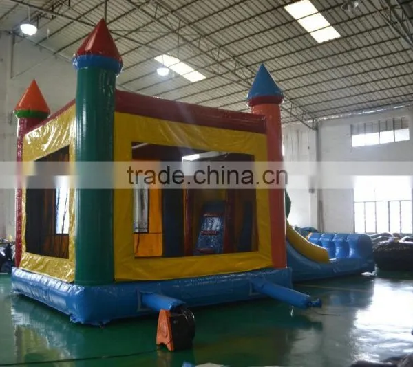2016 New Design China Sunjoy Inflatable Combo Castle Combo With Slide Multicolorfor Sale Outdoors photo-2