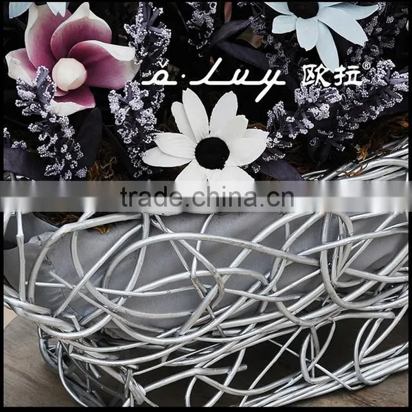 Creazying Weaving Boat Shaped Flower Baskets photo-3