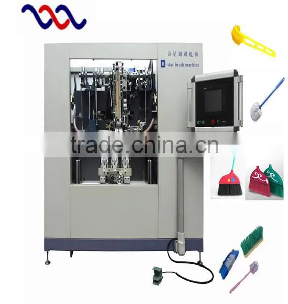 Haixing 5 Axis 3 Heads CNC Car Brush / Car Wheel Brush Machine