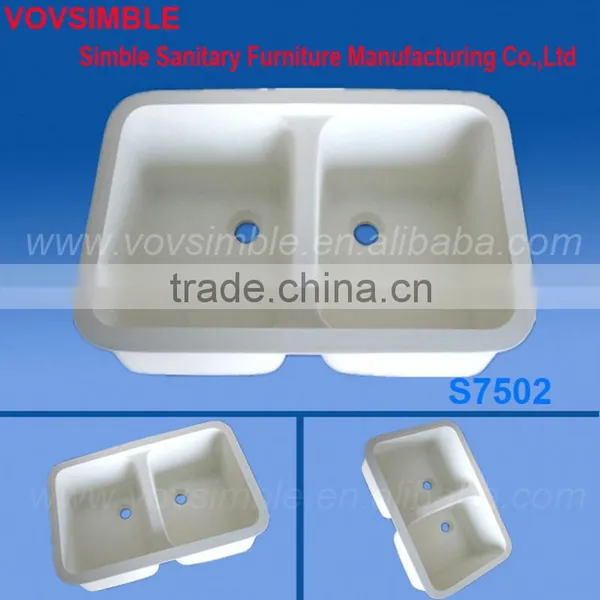 Simble Graceful Bargraph Resin Solid Surface Kitchen Basin
