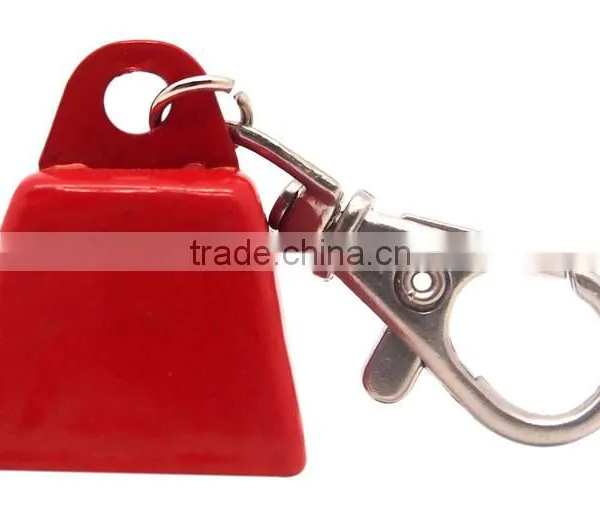 Small Cow Bell Keychain in Custom Color With Logo Printing for Promo as Gift photo-3