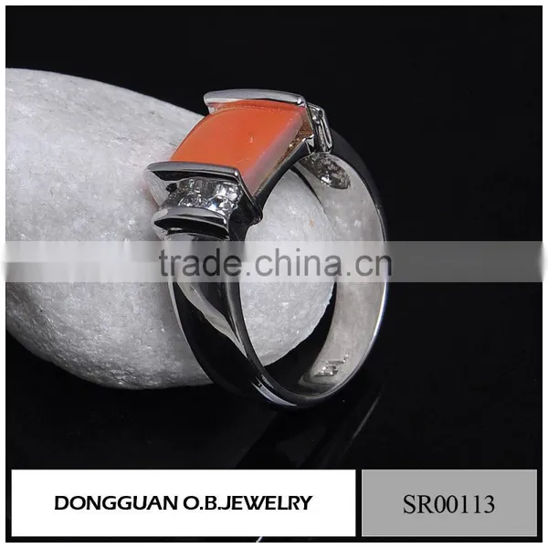 New Products Stainless Steel Ring /925 Silver Ring With Purple Stone Wholesale photo-4