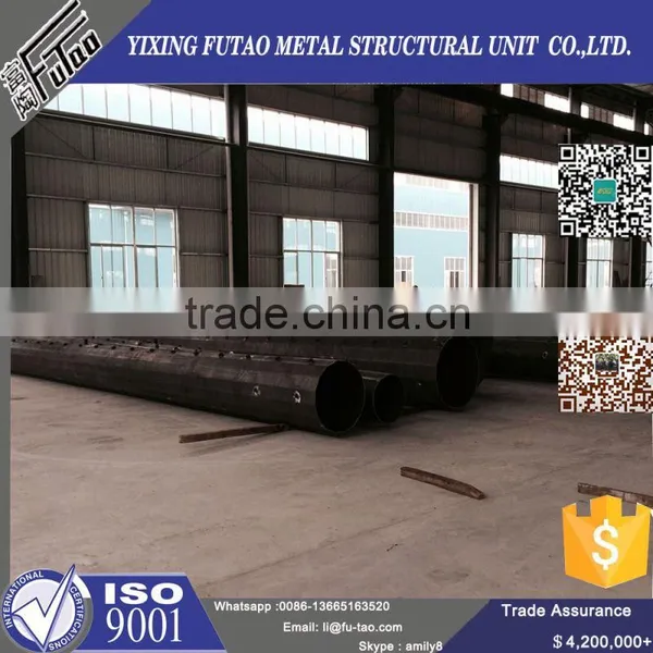 High Quality Galvanized Inexpensive Telecommunication Steel Wifi Pole