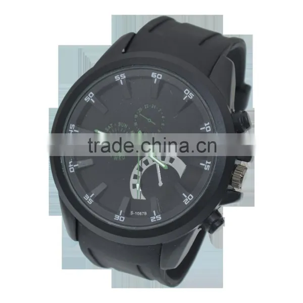 Hot Selling Men's Wrist Watch With Silicon Whatch Strap photo-2