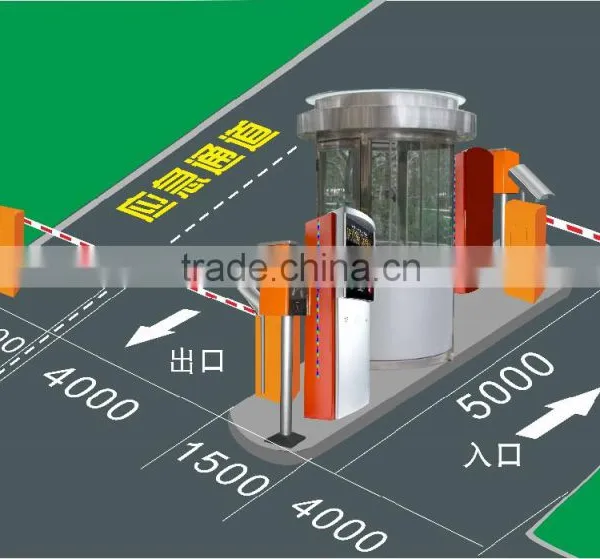 Yellow / White 80W Automatic Boom Barrier Gate For Parking / Traffic Access Control photo-2