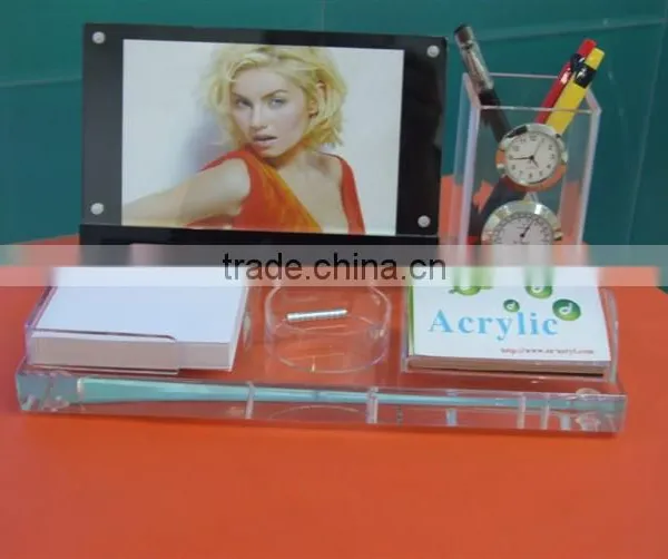 Clear Acrylic Desktop Calendar Tent Card Stand Holder photo-4