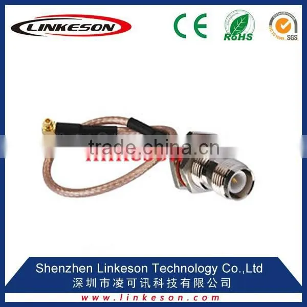 RP-TNC Female Plug Pin Bulkhead to MMCX Male RA Pigtail Cable RG316 15cm Wlan photo-2