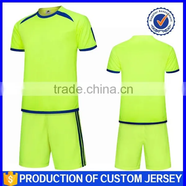 Wholesale New Promotion Fluorescence Green Grace Football Training Suit