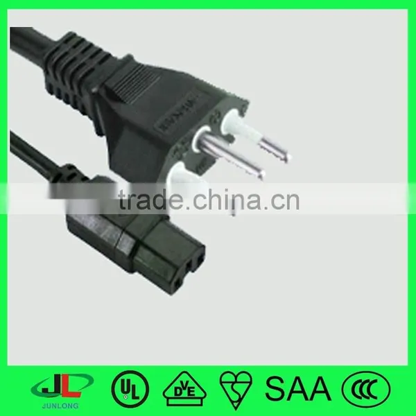 High Quality Black UC Certified Brazil 3 Pin Power Plug photo-5