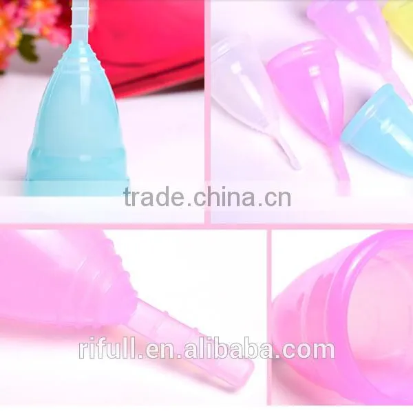 Reusable Medical Grade Silicone Feminine Menstrual Cup Menstrual Pads photo-2