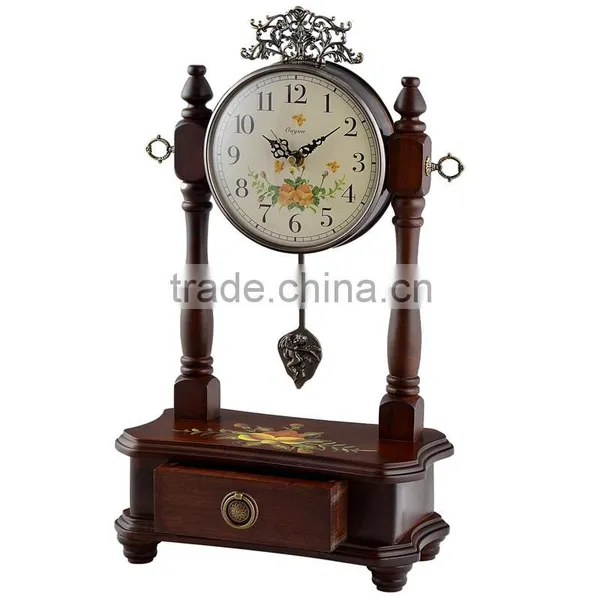 Solid Wood Table Clock Wedding Giveaway Gift photo-2