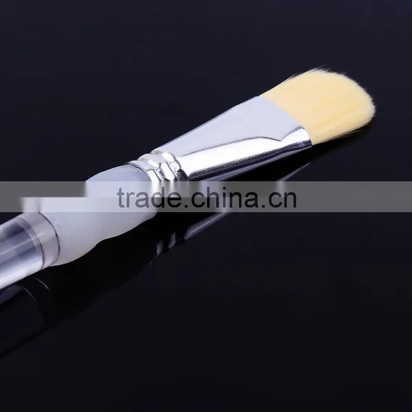 Wholesale Price Professional Acrylic Handle Natural Filbret Bristle Hair Oil Painting Brush Art Paint Brushes Set 5 Piece photo-5