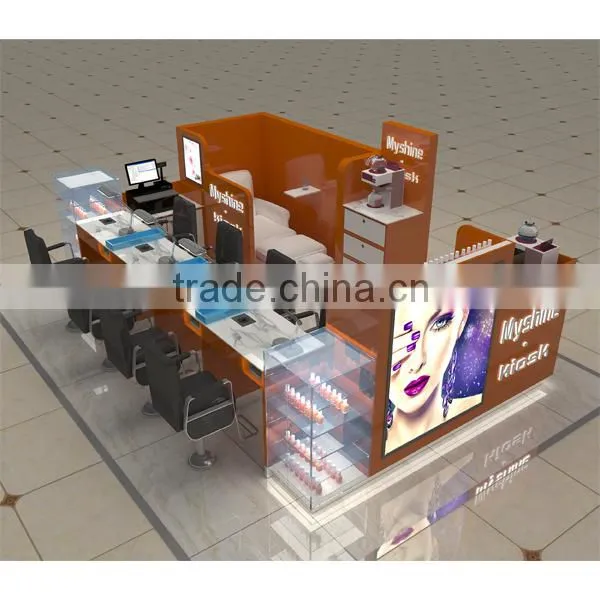 Professional Salon Furniture Manicure Station Nail Station With Extractor Fan photo-3