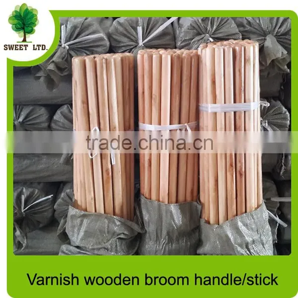 Very Durable Varnished Wooden Handle With Plastic Cap for Garden Tools photo-6