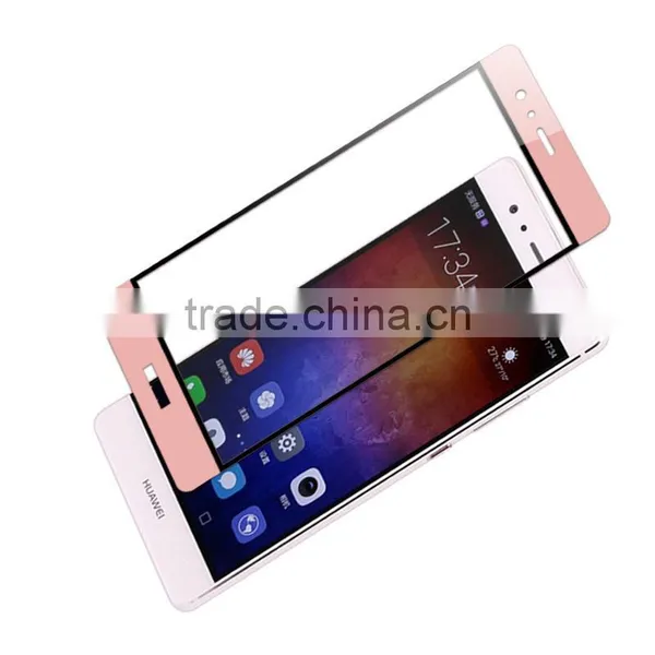 HOT 0.2MM 3D Curved Full Cover Tempered Glass Screen Protector for HUAWEI P9 Anti-explosion Glass LCD Protector