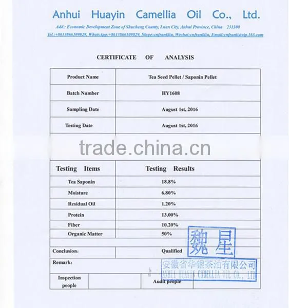 Tea Seed Pellets for Organic Fertilizer, Golf Courses, Farming, Etc. photo-6