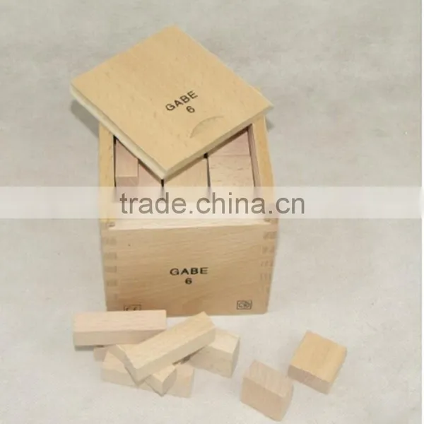 Professional Kindergarten Teaching AIDS Educational Toy Froebel Gabe 6 photo-2