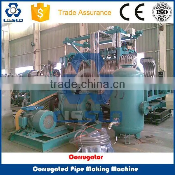 CE STANDARD HIGH PERFORMANCE BIG OUTPUT HDPE PVC DUAL WALL CORRUGATED PIPE EXTRUSION LINE photo-5