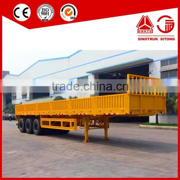 Factory Direct 3 Axle Side Panel Cargo Trailer , 40T Side Wall Semi Trailer , 3 Axles 40T Side Wall Semi Trailer photo-4