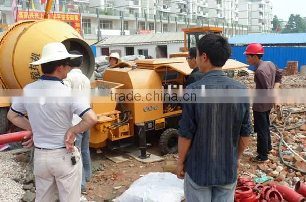Chinese Output 20m3 per Hour Cement Converying Trailer Concrete Pumps for Sale photo-2