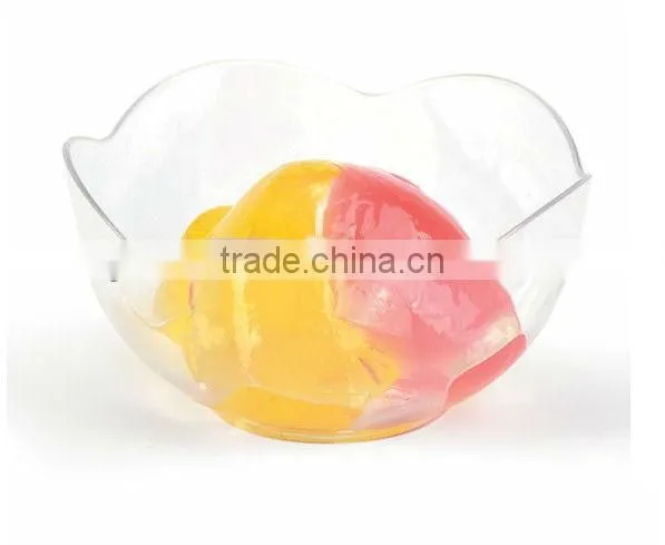 Plastic Transparent Round Salad Bowl photo-4