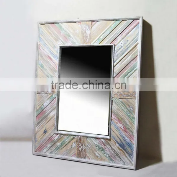 TOP SELLING~ 2016 New Style Antique Wooden Line Colorful Mirror Frame photo-2