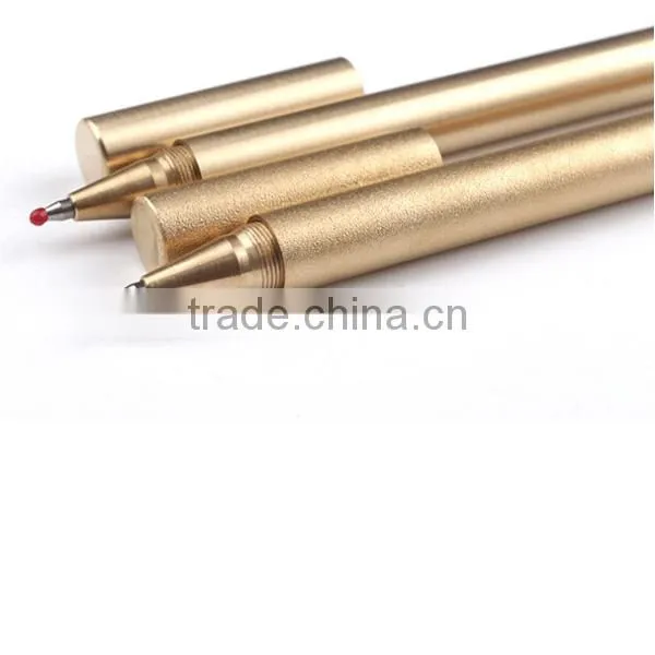 Retro Brass Signature Pen Portable Vintage Copper Pen Handmade photo-5