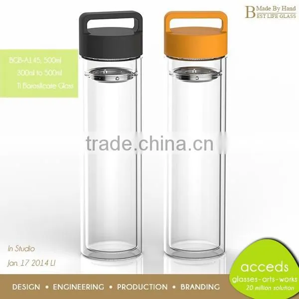 500ml New Drink Bottle With Colored Silicone Cap photo-2
