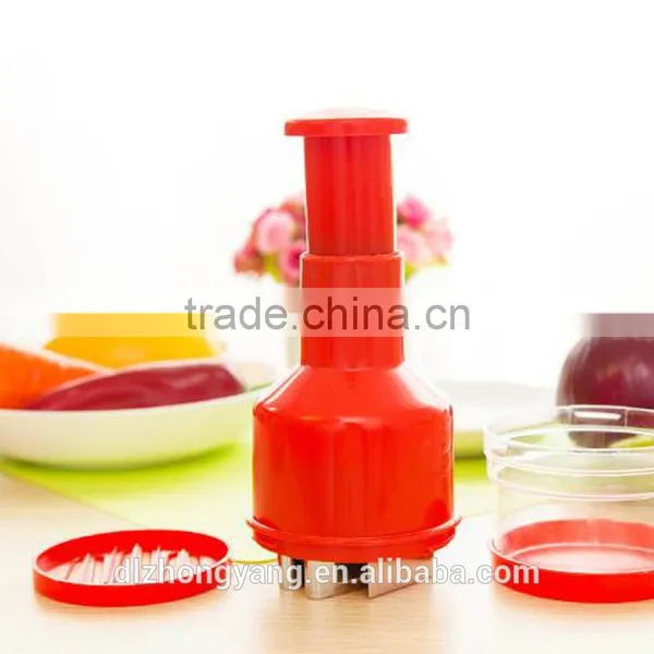 Plastic Multicolor Household Onion Garlic Slicer Onion Cutters