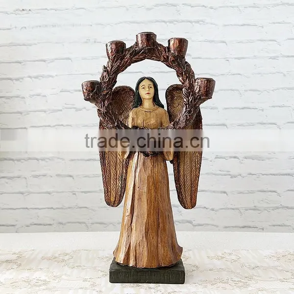 Romantic Wedding Decoration Angel Candlestick Holder photo-2