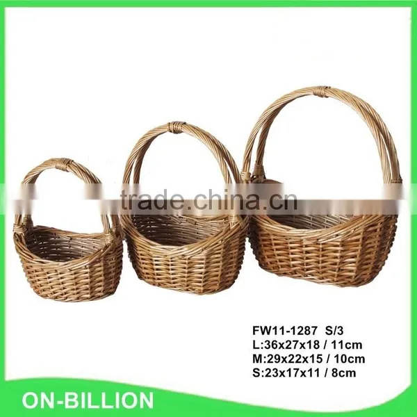 Boat Shape Cheap Bulk Wicker Empty Gift Basket photo-2