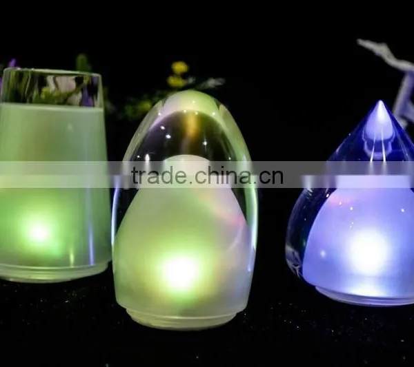 Clear Acrylic Crystal Bar LED RBG Color Changing Table Lamp photo-6