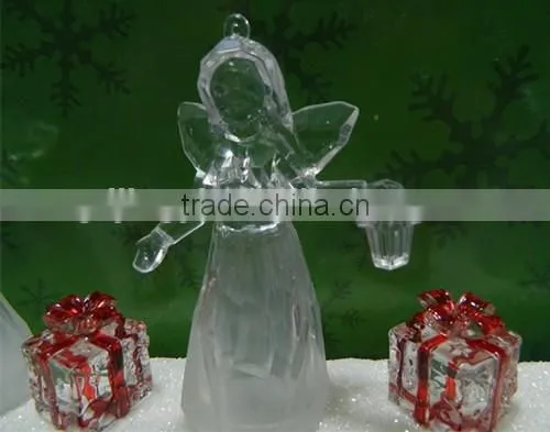 Clear Acrylic Led Color Changing Music Angel for Decoration photo-4