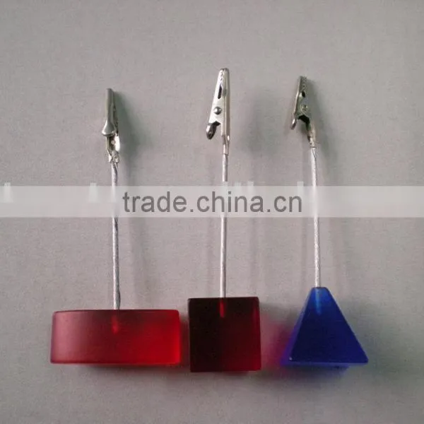 promotional memo clip for  IPO in USA, clips, plastic resin clips