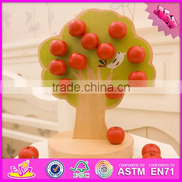 2016 New Design Children Toy Wooden Magnetic Apple Tree W01A091 photo-4