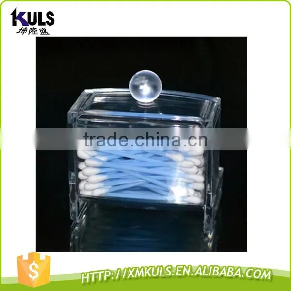 Cotton Swabs Storage Box Transparent PMMA Home Storage Box photo-2