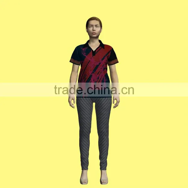 Wholesale Screen/heat Transfer Print Custom Design Sports Polo Shirts MQF-002 photo-3