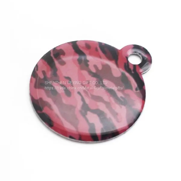 Custom Round Shaped Aluminum Printing Coat Expoxy Dog Tag photo-2