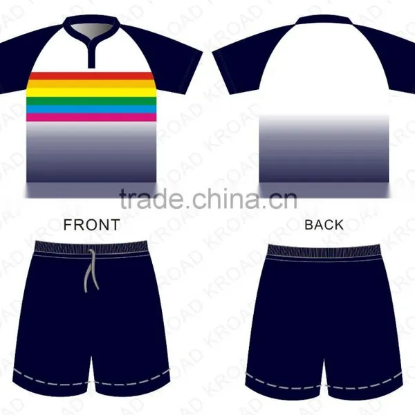 Sublimated Custom Mens Blank Wholesale Rugby Shirts photo-3